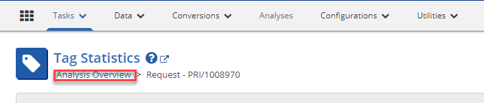 Tag breadcrumb analysis overview